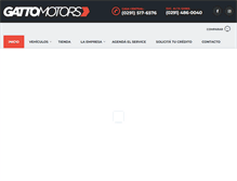 Tablet Screenshot of gattomotors.com.ar
